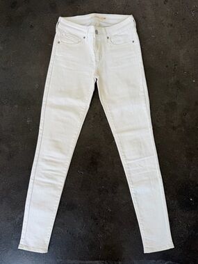 Levi’s Women’s 711 White Skinny Jeans - Size 24 L 30